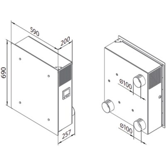 Рекуператор Blauberg FRESHBOX 100 ERV