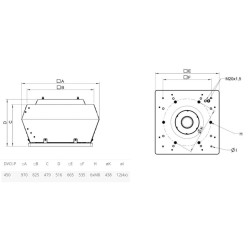 Крышный вентилятор Systemair серия DVCI 450