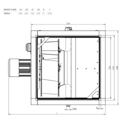 Жаростойкие кухонные вентиляторы Systemair серия MUB/T 500