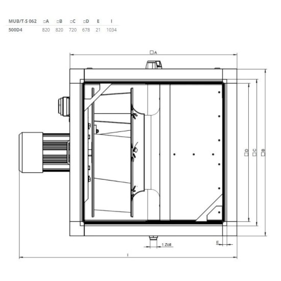 Жаростойкие кухонные вентиляторы Systemair серия MUB/T 500